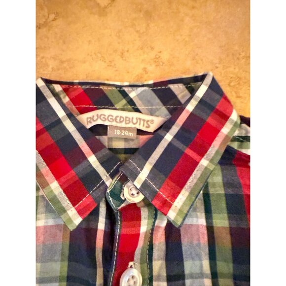 Rugged/Ruffle Butts 5-Piece Boys Bundle 18-24M, Button-Down Shirts, Seersucker - Picture 4 of 8
